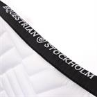 Zadeldek Equestrian Stockholm Modern White Black Edition Wit-zwart