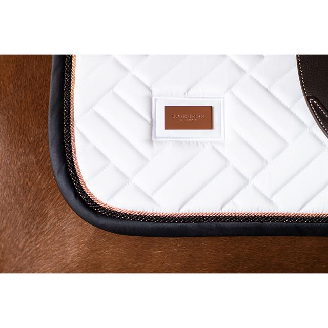 Zadeldek Equestrian Stockholm Modern White Dark Ocean Springen Wit-donkergrijs