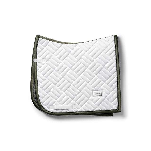 Zadeldek Equestrian Stockholm Modern White Striking Valley Dressuur Wit-green