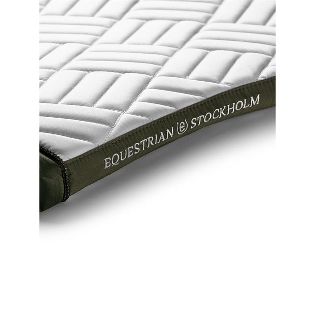 Zadeldek Equestrian Stockholm Modern White Striking Valley Dressuur Wit-green
