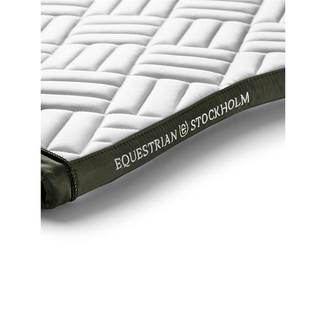 Zadeldek Equestrian Stockholm Modern White Striking Valley Springen Wit-green