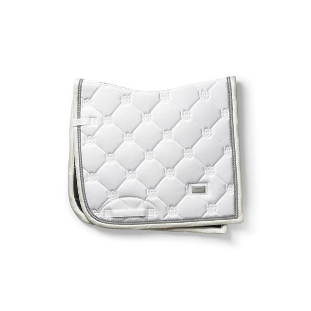 Zadeldek Equestrian Stockholm White Glimmer Dressuur Wit