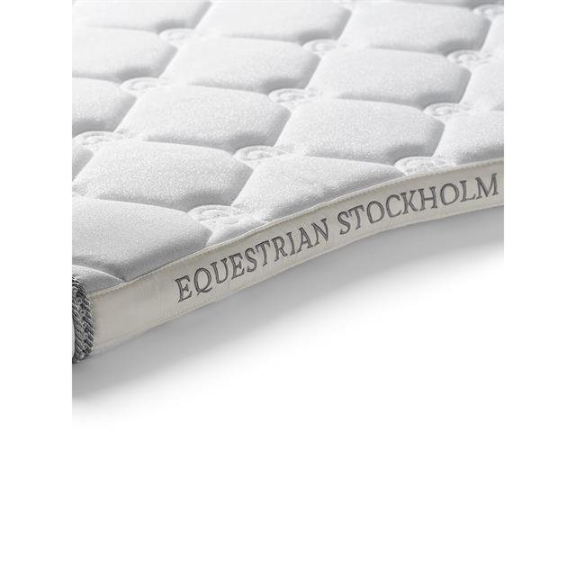 Zadeldek Equestrian Stockholm White Glimmer Dressuur Wit