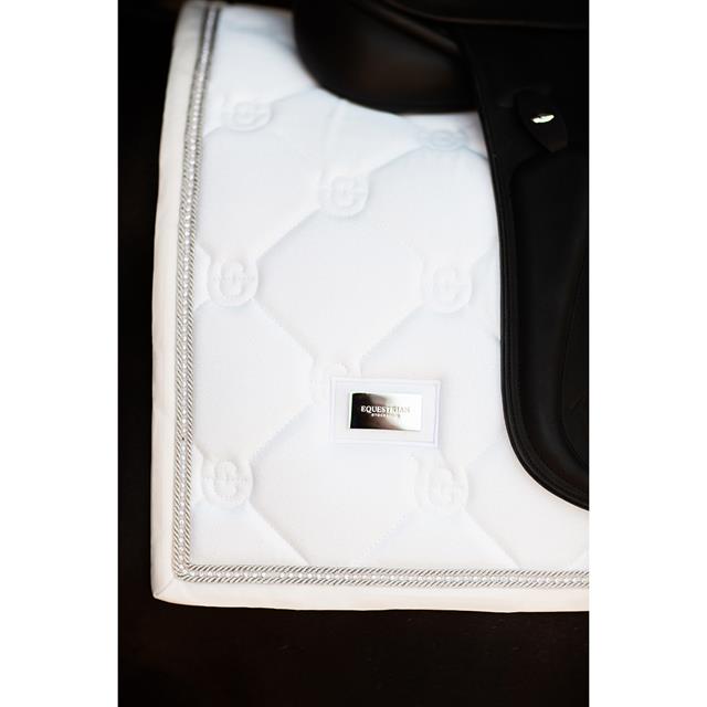 Zadeldek Equestrian Stockholm White Glimmer Dressuur Wit