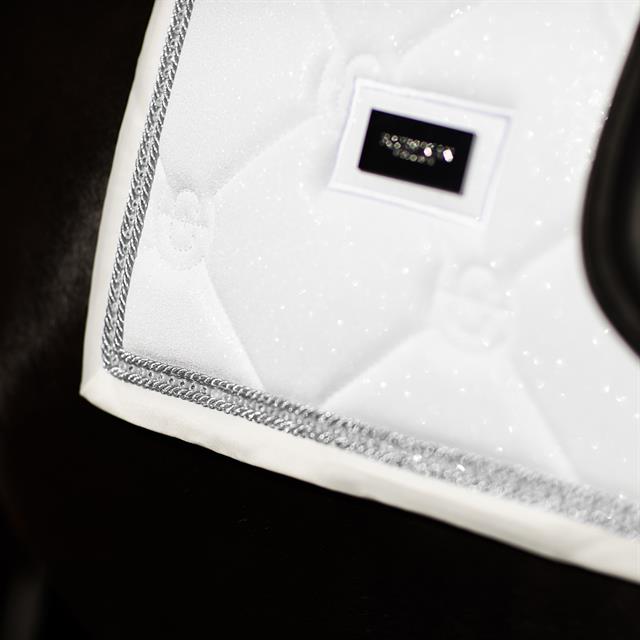 Zadeldek Equestrian Stockholm White Glimmer Dressuur Wit