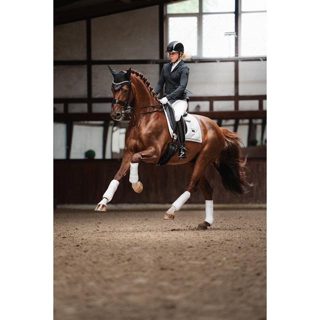 Zadeldek Equestrian Stockholm White Glimmer Dressuur Wit