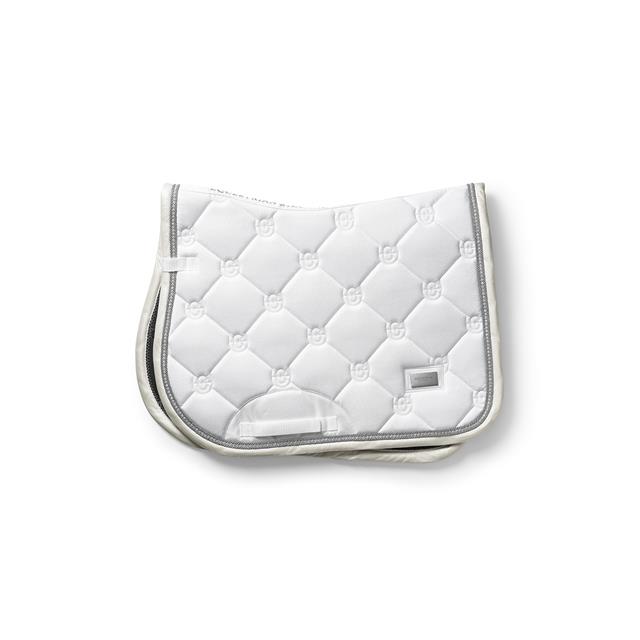 Zadeldek Equestrian Stockholm White Glimmer Springen Wit