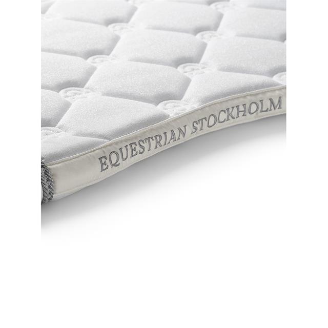 Zadeldek Equestrian Stockholm White Glimmer Springen Wit