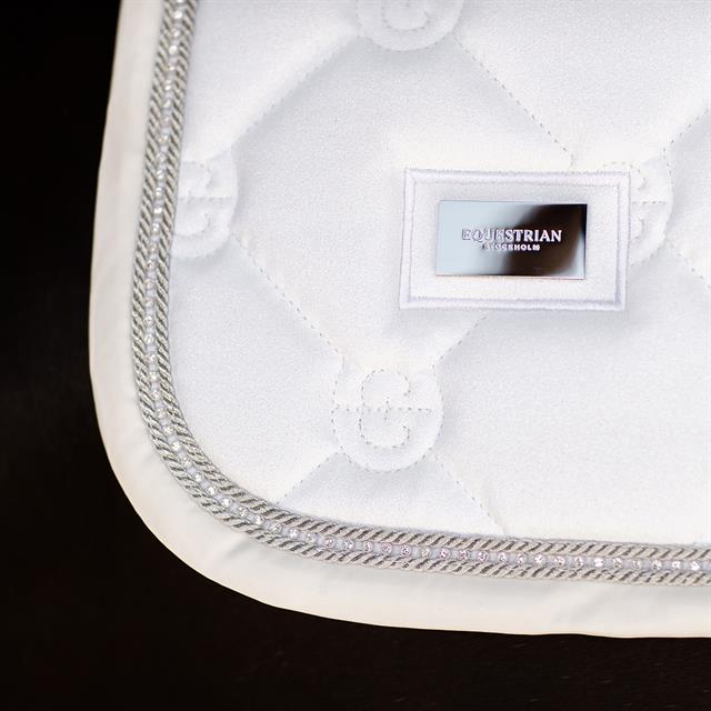 Zadeldek Equestrian Stockholm White Glimmer Springen Wit