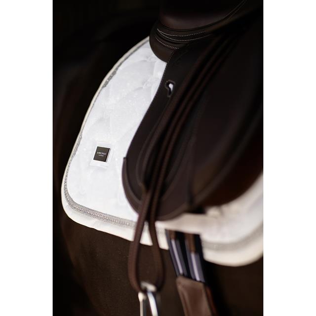 Zadeldek Equestrian Stockholm White Glimmer Springen Wit