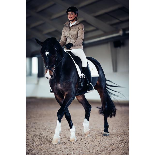 Zadeldek Equestrian Stockholm White Perfection Gold Wit-goud