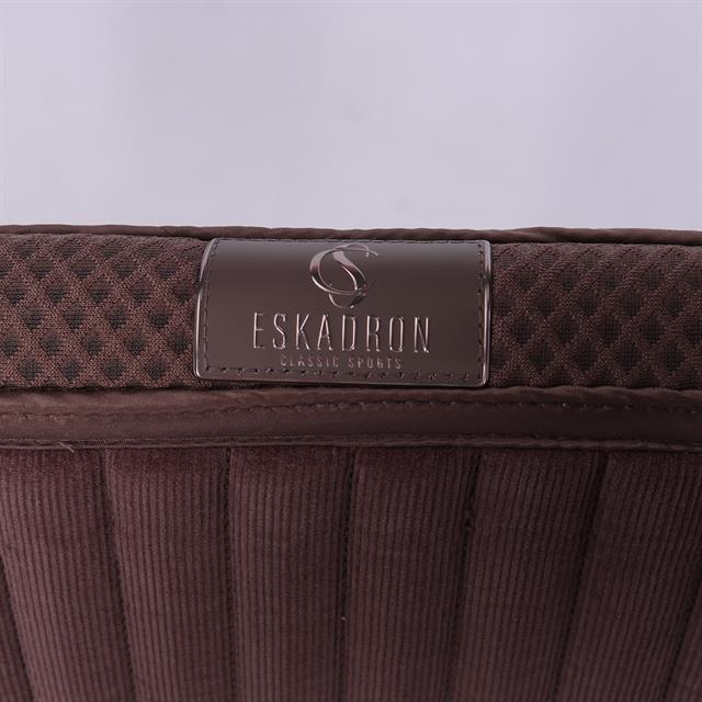 Zadeldek Eskadron Classic Sports Cord Emblem Bruin