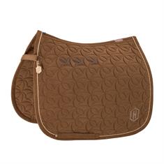 Zadeldek Eskadron Heritage Velours Emblem Dressuur Lichtbruin