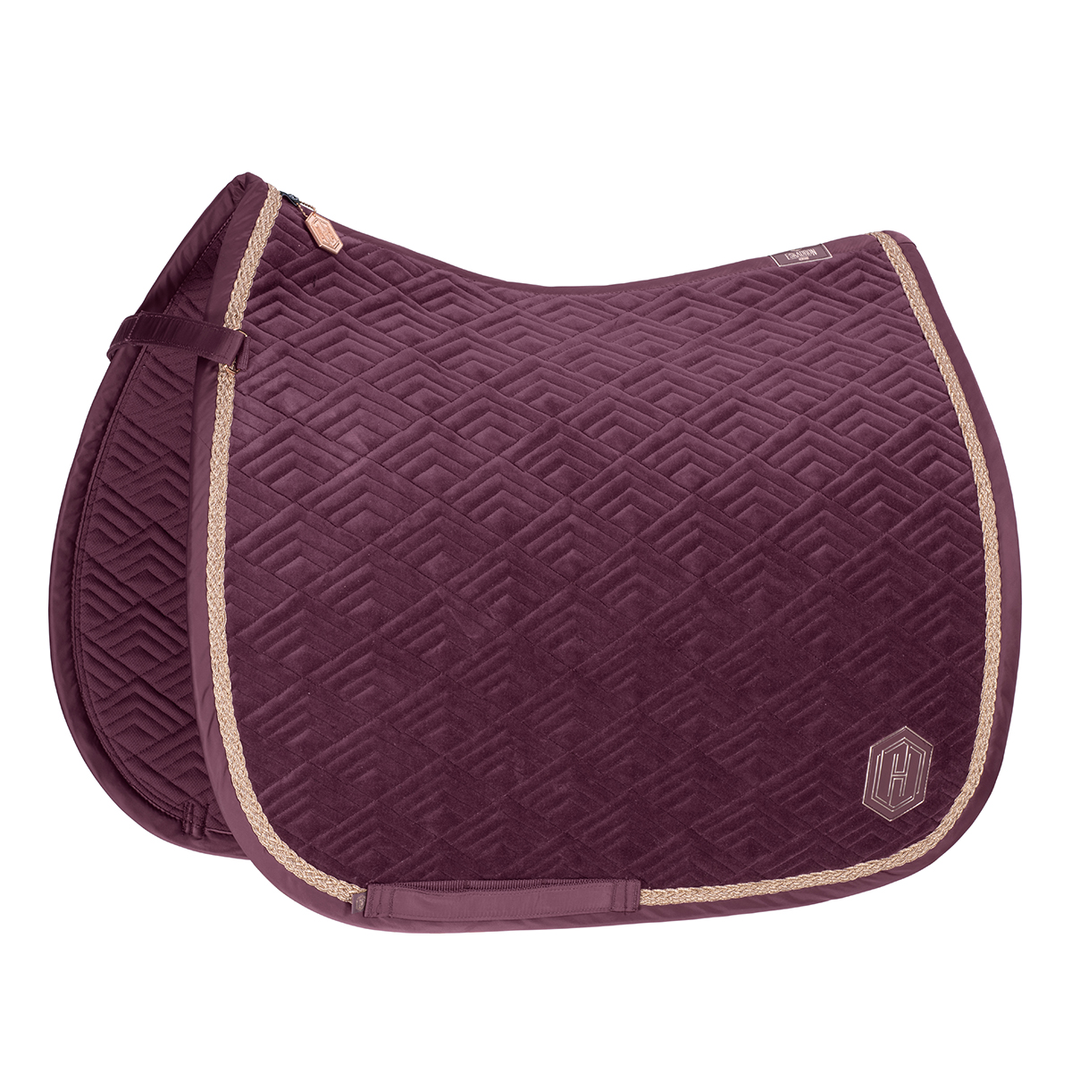 Zadeldek Eskadron Heritage Velvet Emblem Paars, Veelzijdigheid paard in paars