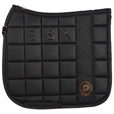 Zadeldek Eskadron Platinum Big Square Faux Leather Zwart