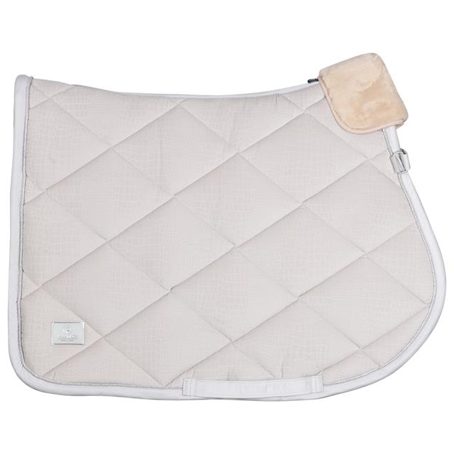 Zadeldek Eskadron Platinum Velvet Croco Gebroken wit