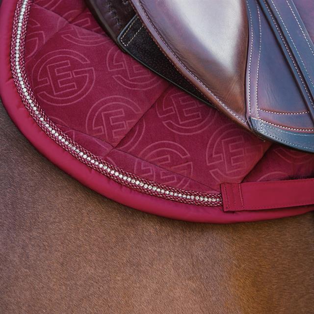 Zadeldek Eskadron Reflexx Velvet Crystal Rood