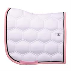 Zadeldek HORSEGEAR HGBrean Dressuur Wit-donkerroze