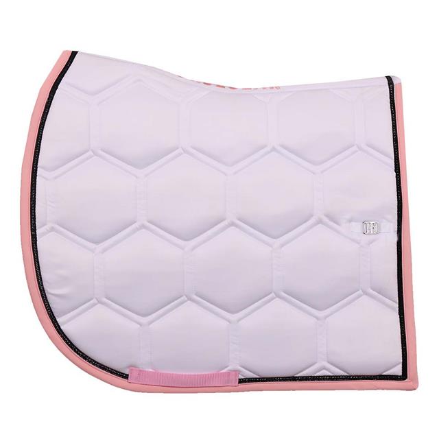 Zadeldek HORSEGEAR HGBrean Veelzijdigheid Wit-donkerroze