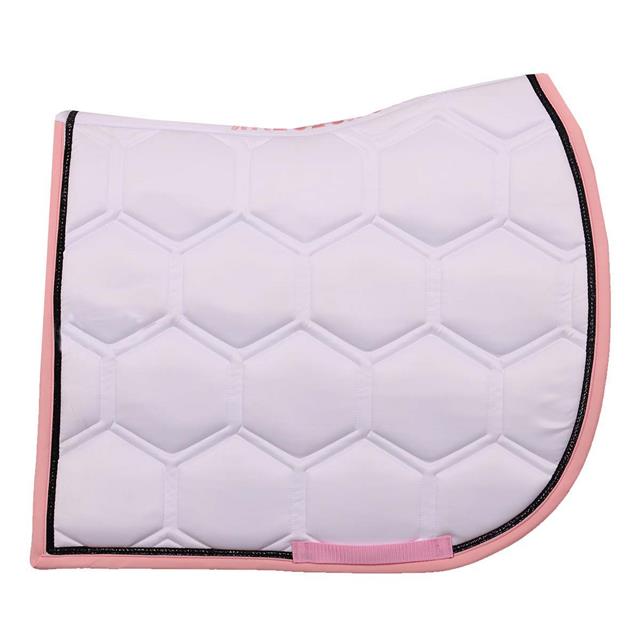 Zadeldek HORSEGEAR HGBrean Veelzijdigheid Wit-donkerroze