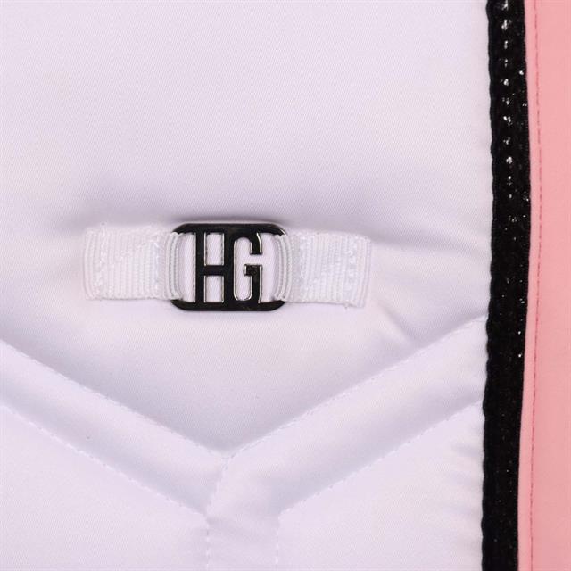 Zadeldek HORSEGEAR HGBrean Veelzijdigheid Wit-donkerroze
