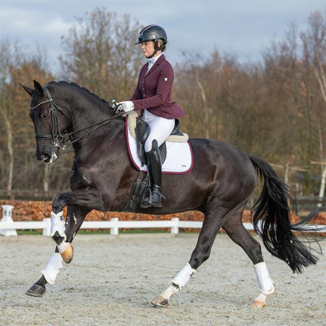 Zadeldek HORSEGEAR HGKemble Dressuur Wit-rood