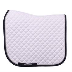 Zadeldek HORSEGEAR HGRatfort Dressuur Wit-donkerblauw