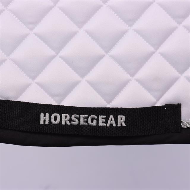 Zadeldek HORSEGEAR HGRatfort Dressuur Wit-zwart