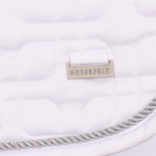 Zadeldek HORSEGEAR HGSedgehill Dressuur Wit-zilver