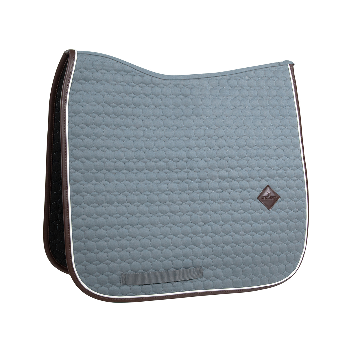 Kentucky Saddle Pad Classic Leather - Dusty Blue - Maat Full - Dressage