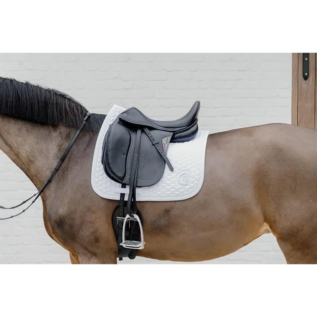 Zadeldek Kentucky Plaited 3D Logo Dressuur Wit