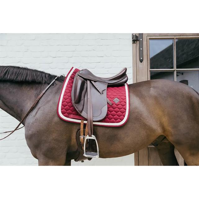 Zadeldek Kentucky Plaited Cord Dressuur Donkerrood