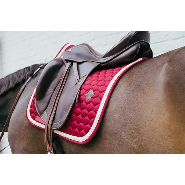 Zadeldek Kentucky Plaited Cord Dressuur Donkerrood