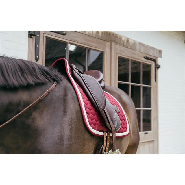 Zadeldek Kentucky Plaited Cord Dressuur Donkerrood