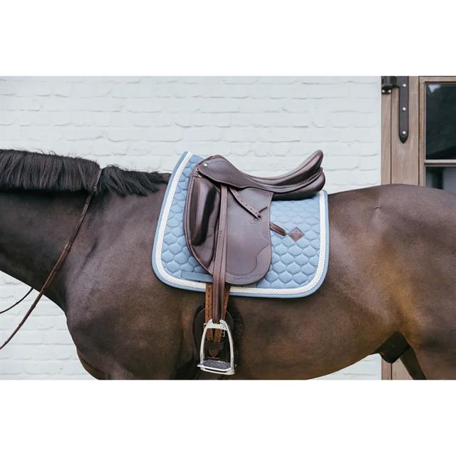 Zadeldek Kentucky Plaited Cord Dressuur Lichtblauw
