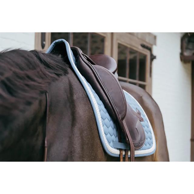 Zadeldek Kentucky Plaited Cord Dressuur Lichtblauw