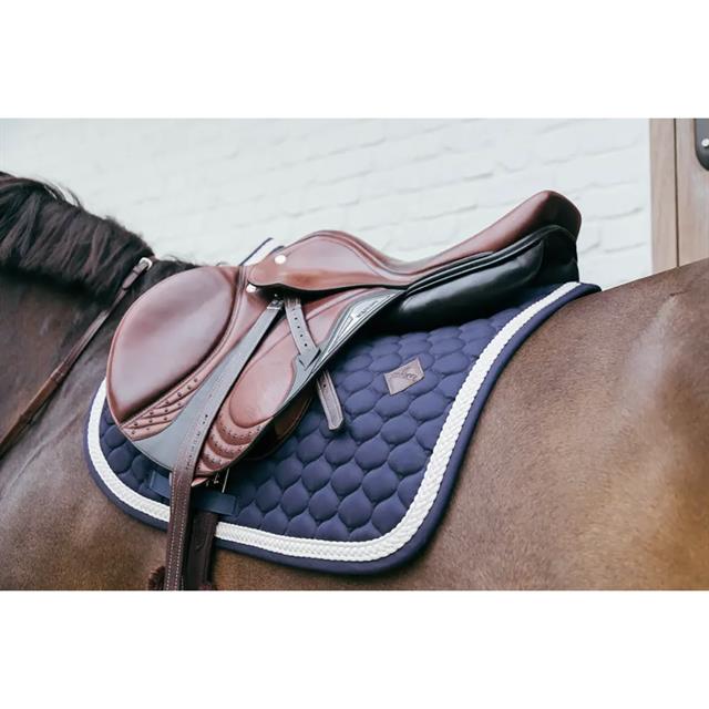Zadeldek Kentucky Plaited Cord Springen Donkerblauw