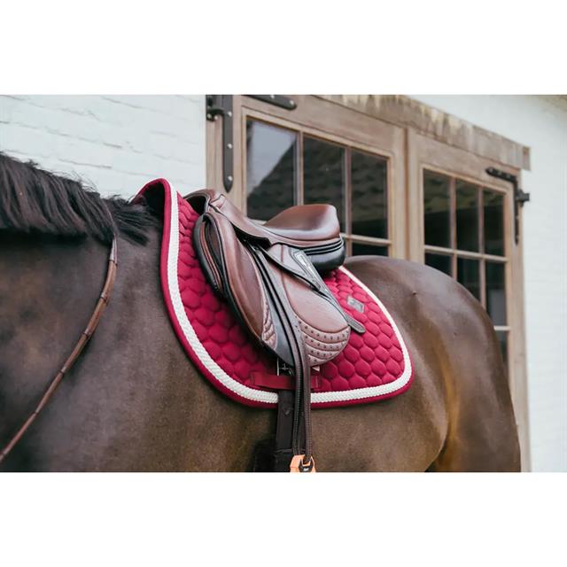 Zadeldek Kentucky Plaited Cord Springen Donkerrood