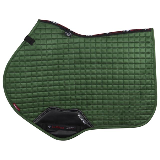 Zadeldek LeMieux Luxury suède CC Square Donkergroen