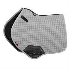 Zadeldek LeMieux Luxury suède CC Square Grijs