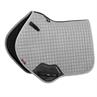 Zadeldek LeMieux Luxury suède CC Square Grijs