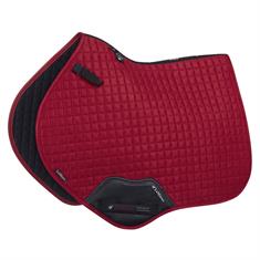 Zadeldek LeMieux Luxury suède CC Square Rood