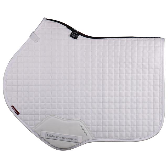 Zadeldek LeMieux Luxury suède CC Square Wit