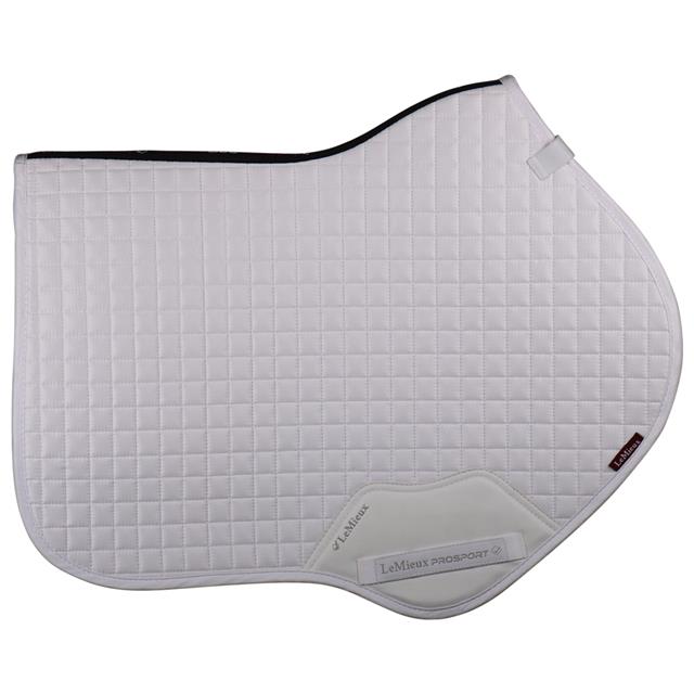 Zadeldek LeMieux Luxury suède CC Square Wit