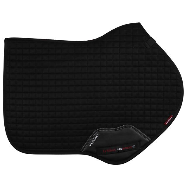 Zadeldek LeMieux Luxury suède CC Square Zwart