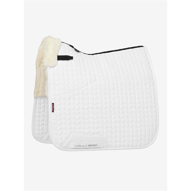 Zadeldek LeMieux Merino+ Half Lined Dressage Wit-beige