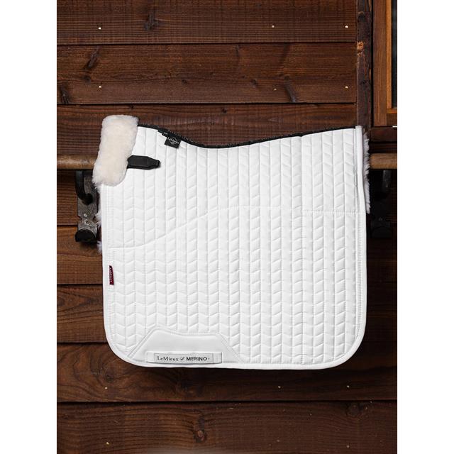 Zadeldek LeMieux Merino+ Half Lined Dressage Wit