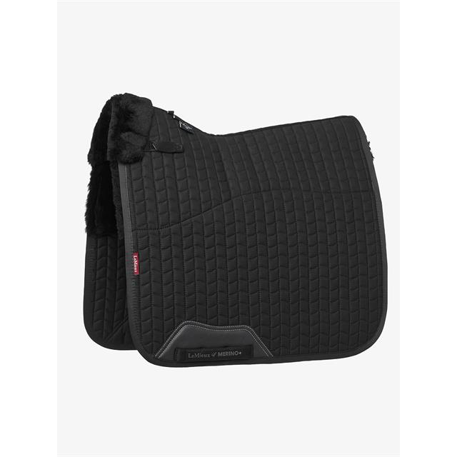 Zadeldek LeMieux Merino+ Half Lined Dressage Zwart