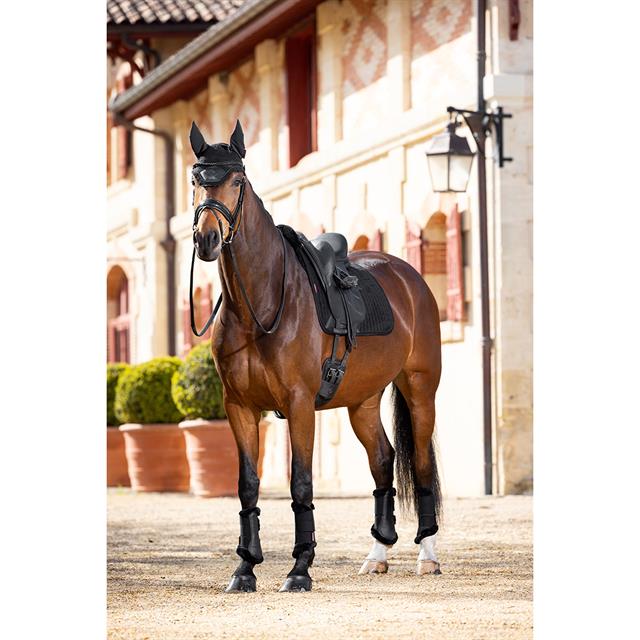 Zadeldek LeMieux Merino+ Half Lined Suède Dressage Zwart