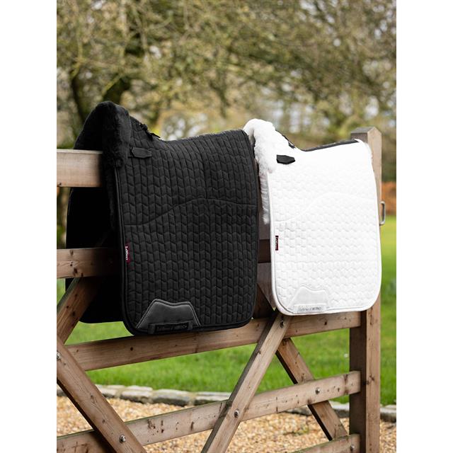 Zadeldek LeMieux Merino+ Half Lined Suède Dressage Zwart